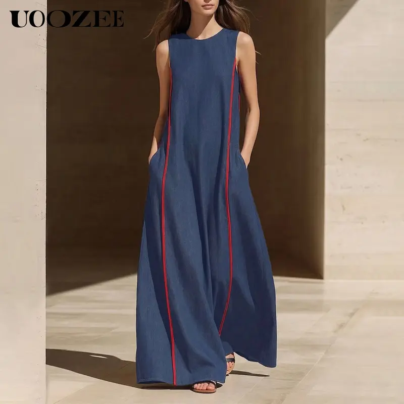 what are loose fitting dresses called Women Loose Fitting Dresses Irregular Summer Dresses – SimpleLinenLife main image 0