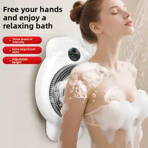 Wall-Mounted Fully Automatic Intelligent Shower Machine - Portable, Adjustable Bathroom Accessory with Back Rub & Multifunctional Bathing Capabilities