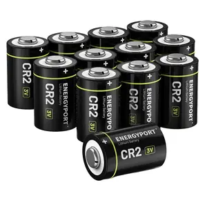 ENERGYPORT CR2 Battery 12 Pack CR2 3V Lithium Batteries 1000mAh   High Capacity, Long Lasting Power for Rangefinder, Video and Photo Cameras, Security Sensors, 10 Years Shelf Life