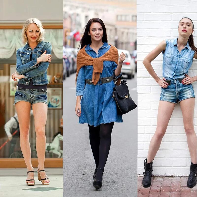 Adjustable Elastic Waistband, Invisible Waistband, Men's And Women's Denim Pants Dress, Buttonless And Easy To Wear