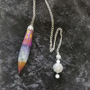 Pendulum-Hand painted resin pendulum