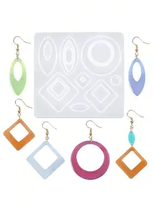 DIY Crystal Drip Silicone Mold, Earrings & Pendant Molds, UV Epoxy Resin Casting, Jewelry Making Supplies, Crafting Tool Kit, DIY Jewelry Accessories