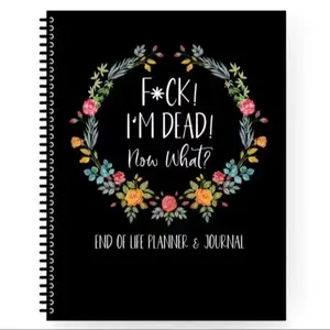 End-Of-Life Planning Book and Journal, Essential Personal Organizer, Emergency Storage with Alphabet Tabs, Funeral Blessing, Will, Important Document Holder, Spiral Bound Planner, Office Organizer