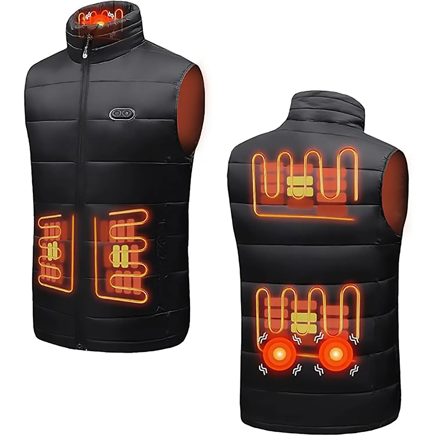 Black Vest With Massage-HF808
