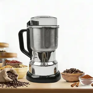 Electric Coffee Grinder Multifunctional Coffee Bean SpiceBeans Vanilla Stainless Steel Mixer 300W High PowerCrusher coffee grinder Electric Coffee Stainless SteelMeasuring Pitcher with Lid Espresso Distribution Tool withStand fast grind