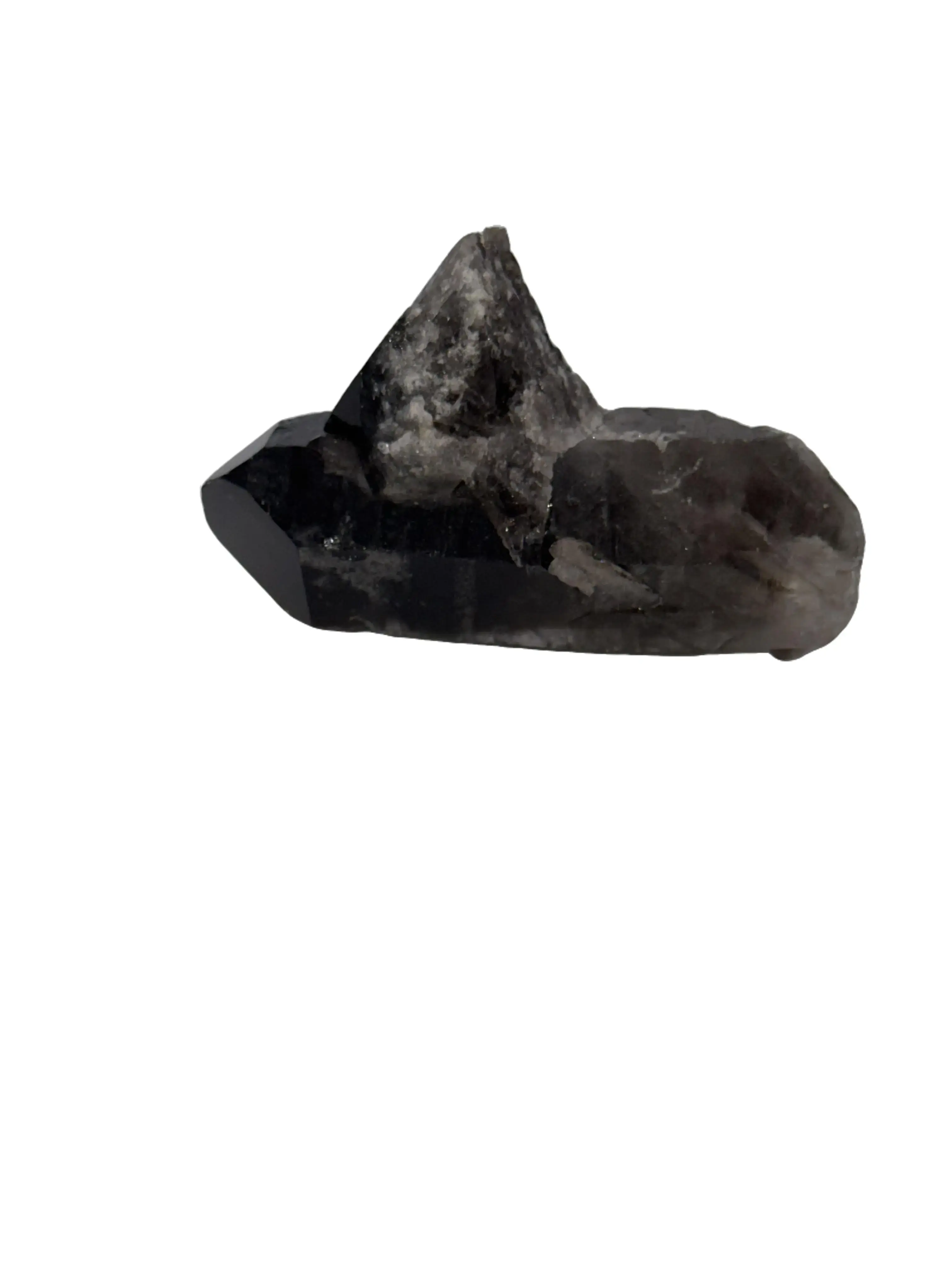 Black Quartz Raw Cluster Crystal