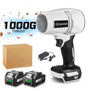 ONEVAN Cordless Turbo Leaf Blower, Brushless Moter Powerful Turbo Handle Fan, With 2 x 3000mAh Battery, For Leaf Cleaning, Car Drying, Dust Cleaning