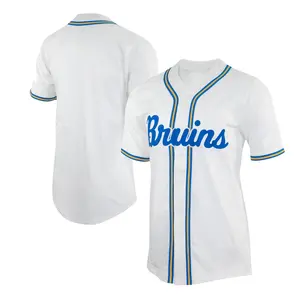 Men's White UCLA State Jersey, Crewneck Short Sleeves For Fan