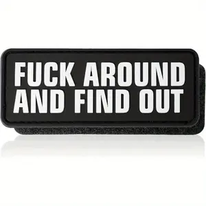 Letter Pattern Patch, 1 Count Creative Funny Patch for Backpacks Hats & Helmets, Waterproof Tactical Patch, House Decor