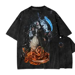Dark Souls Unisex Fit Washed T-Shirt V4 - Gaming Graphic Tee, Dark Souls Universe Shirt, Anime Merch