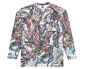 Supreme The North Face Base Layer Long Sleeve Tee Shirt (FW22) Multicolor Dragon