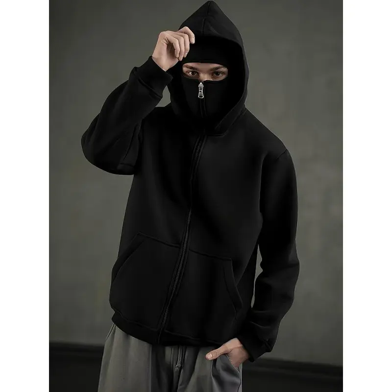 THEAIRTOWN　balaclava hoodie Amazon.com: TOSTOK Men's Balaclava Hoodie Winter Double Layer