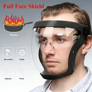 High-definition anti-fog full-face protective goggles, dust-proof, splash-proof, oil-proof, suitable for pesticide spraying, welding, and cycling