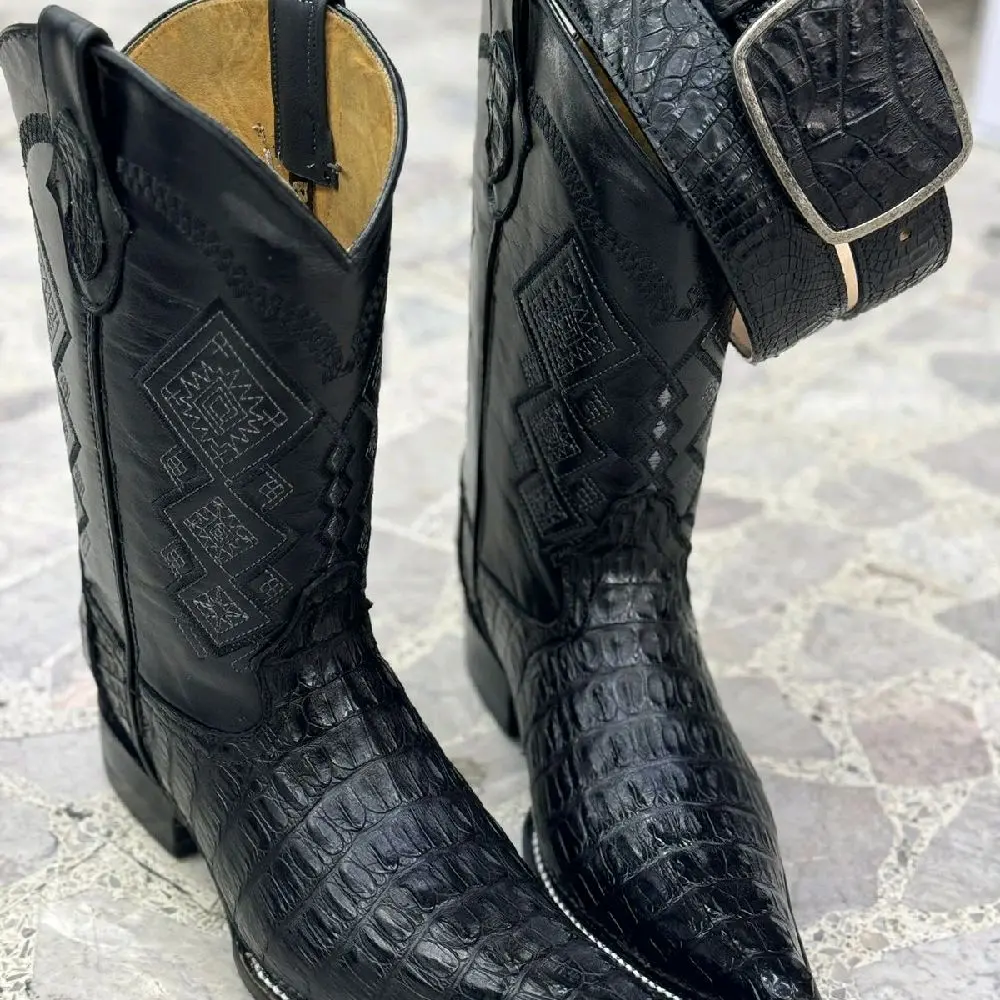 BOOTS FOR MEN WITH BELT.