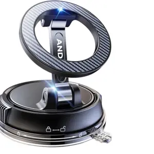 ANDERY Car Phone Holder for Magsafe [78+LBS Strongest Suction & 2400gf Magnetic] 360° Adjustable Car Phone Mount, Phone Holders for Your Car for iPhone 17 Pro Max 16 15 14 13 12 Plus Air, Carbon Fiber