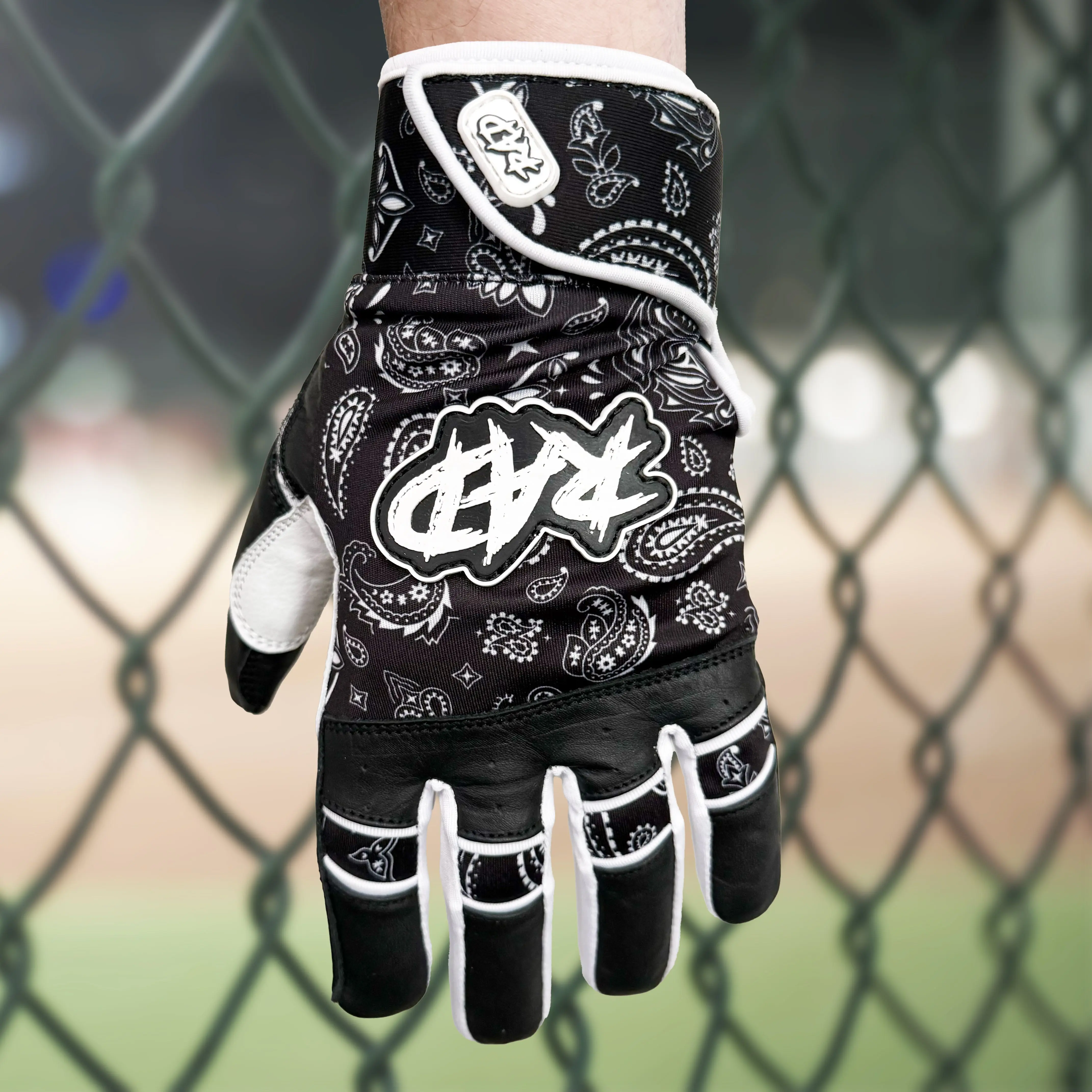RAD Batting Gloves - Bandana (Black/White)
