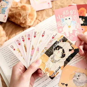 Cute Pet Poker Cards Set, Fun Animal Illustrations, Perfect Gift for Pet Lovers, Unique Card Game Accessories, Collectible Playing Cards
