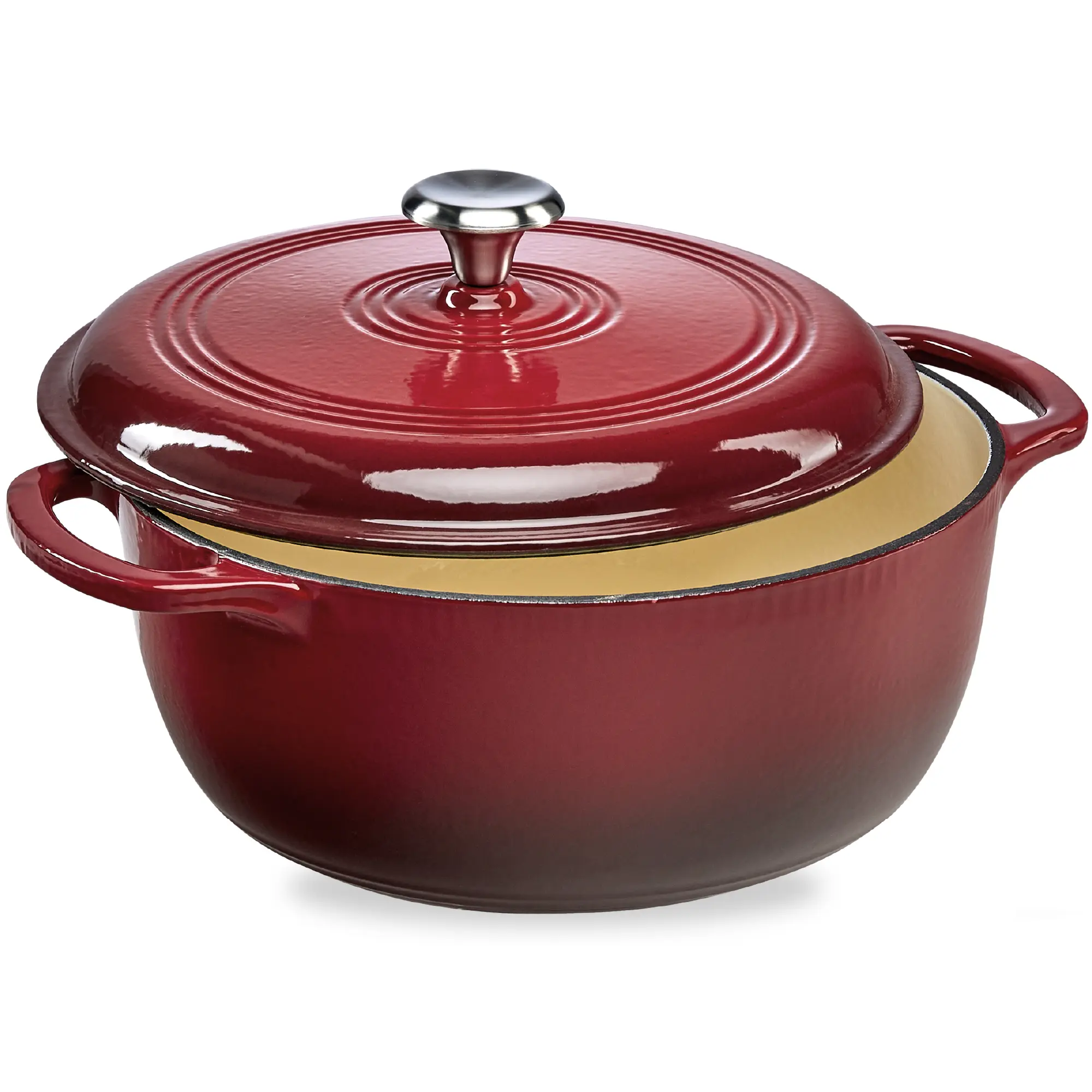 Best Choice Products Enamel Cast-Iron Dutch Oven, 6 Qt & 7.5 Qt – Heavy-Duty Cookware w/ Lid & Dual Handles, Multiple Colors