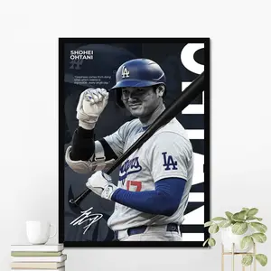 Shohei Ohtani Los Angeles Baseball Poster | Elite Series Wall Art | Aesthetic Home Decor | Baseball Fan Gift