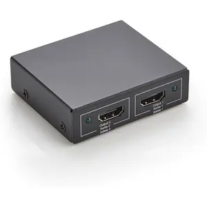 HDMI Splitter 1 in 2 Out, 4K@30Hz for Dual Monitors, Mirror Only, Black