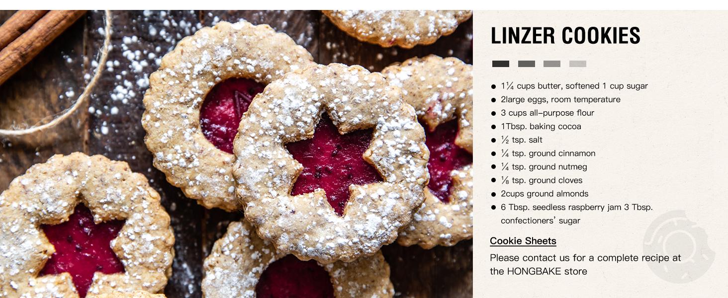 [Official] 2-PACK Dark Grey HONGBAKE 3pc Diamond-Texture Baking Sheet Pan Set, Teflon-Free Cookie Sheet Bakeware, Christmas Gift Ideas, Cookware Set