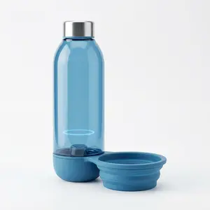 Smart Dog Water Bottle with Ozone Purification & Foldable Bowl