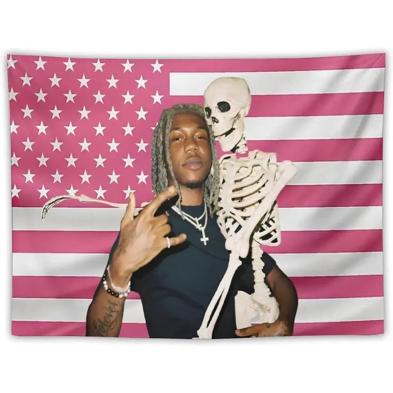 Destroy Music Lonely Flag Polyester Wall Tapestry Banner - Versatile Home Decor with Size Options, Ideal College Dorm Gift for Bedroom Decoration