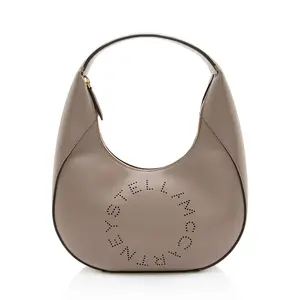 Pre-owned Stella McCartney Leather Shoulder Bags Eco Alter Nappa Perforated Logo Small Hobo