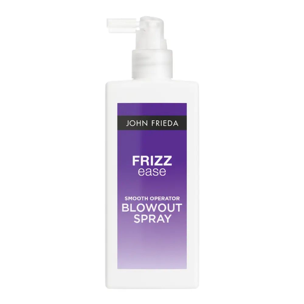 John Frieda Haircare Frizz Ease Smooth Operator Blowout Spray, Salon Blowouts At Home, Anti-Frizz & Heat Protection, Lasts 3+ Washes, With Keratin