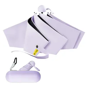 Compact Travel Umbrella, 1 Count Protection & Rainproof Foldable Pocket Size Umbrella with Storage Bag, Fits in Any Backpack, Umbrella for Outdoor