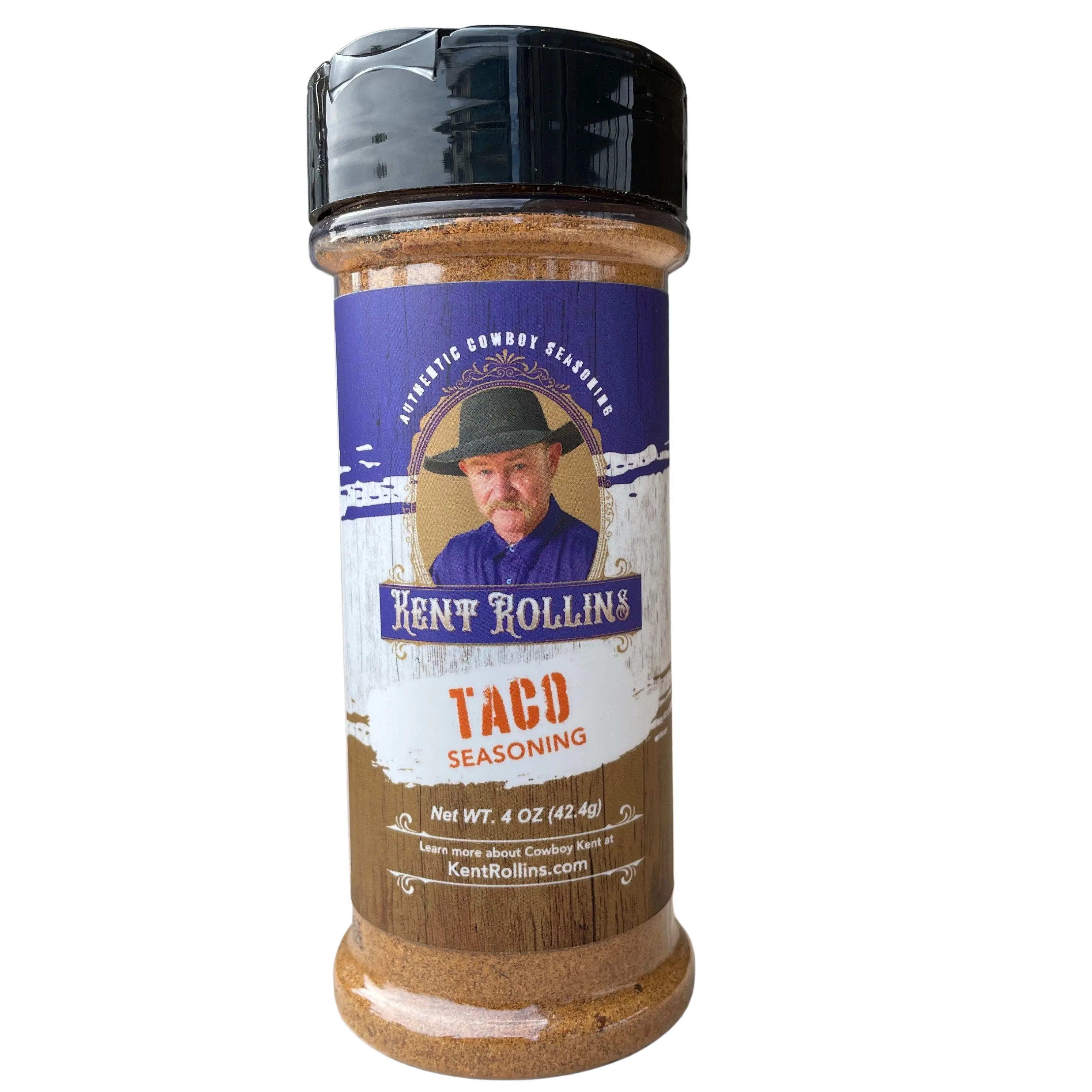 Cowboy Kent’s Taco Seasoning with Garlic & Spices. unique authentic flavor