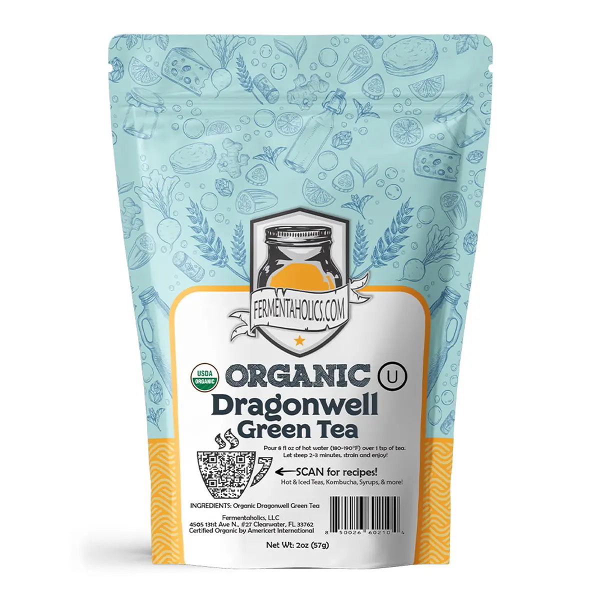 Organic Loose Leaf Dragonwell Green Tea