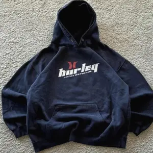 Vintage 90s Hurley Surf Hoodie Black Outfit Ideas, Best Sellers, Casual Sweatshirt Hoodie Tshirt shirts men WJP07 V X