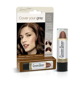 Hair Color Touch-Up Stick - Hide your Gray Hair Dark Brown (2-Pack)
