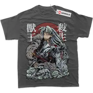 Sesshomaru Shirt, Inuyasha Shirt, Anime Shirt, graphic Tee, Gift for Men, Gift for Women, Crew Neck T-shirt, Trending T-shirt,Color size Unisex