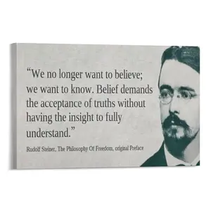 Rudolf Steiner Quotes Poster Canvas Wall Art For Room Aesthetic And Decor 4 Canvas Poster Bedroom Decor Sports Landscape Office Room Decor Gift Frames Ornaments Artistic Decoration Print Photo