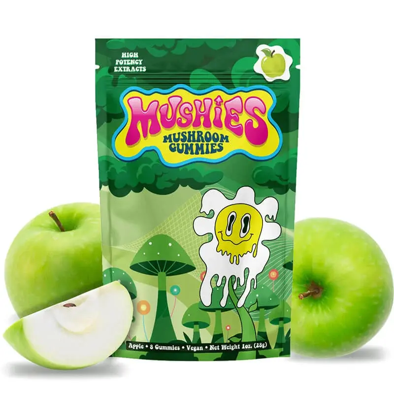 Mushies Mushroom Gummies - Natural Green Apple 8 CT