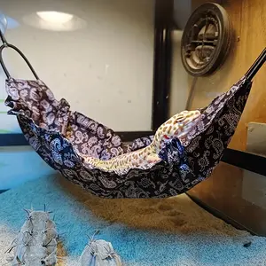 1pc Lizard Hammock with Suction Cup, Easy to Clean and Install, Space-Saving Resting Bed for Amphibians, Ideal for Reptile Tanks