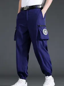 Men's Circulating Air Cooling Work Pants, Fitted Ankle Fit, Ideal for Summer Outdoor Work, Factory Job, Construction, Casual Wear