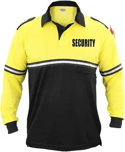 TWO TONE SECURITY LONG SLEEVE BIKE PATROL SHIRT WITH ZIPPER POCKET
