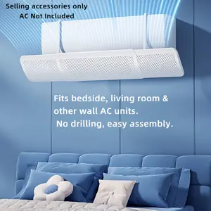 Universal Wall-mounted Air Conditioner Anti-direct Blowing Deflector, Drill-free Quick Installation, Integrated Windproof Protective Cover, Soft Wind Accessory for Bedroom and Living Room Air Conditioners