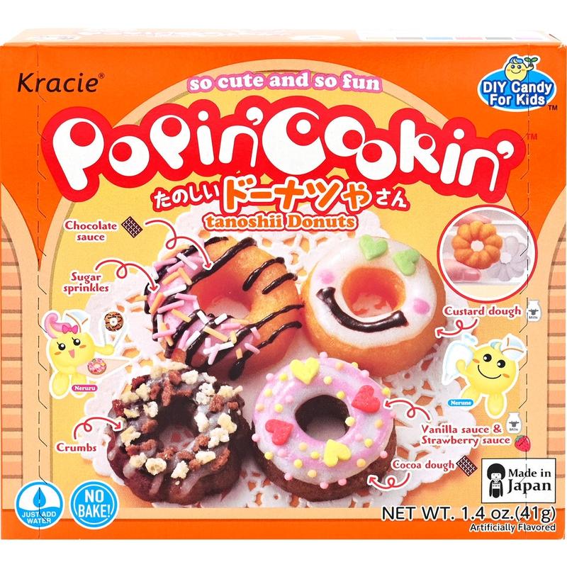 Kracie Popin Cookin DIY Candy Kit – 8 Fun Flavors (Sushi, Cakes, Donuts, Bento, Hamburger, Ramen, Waffle & Gummy Land) Snack Sweet