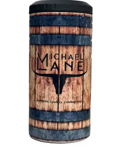 Michael Lane Collection 4:1 Tumbler - Barrel Design - 16 oz Customizable Drinkware with Lid & Straw - Authentic Country Cowboy Soul