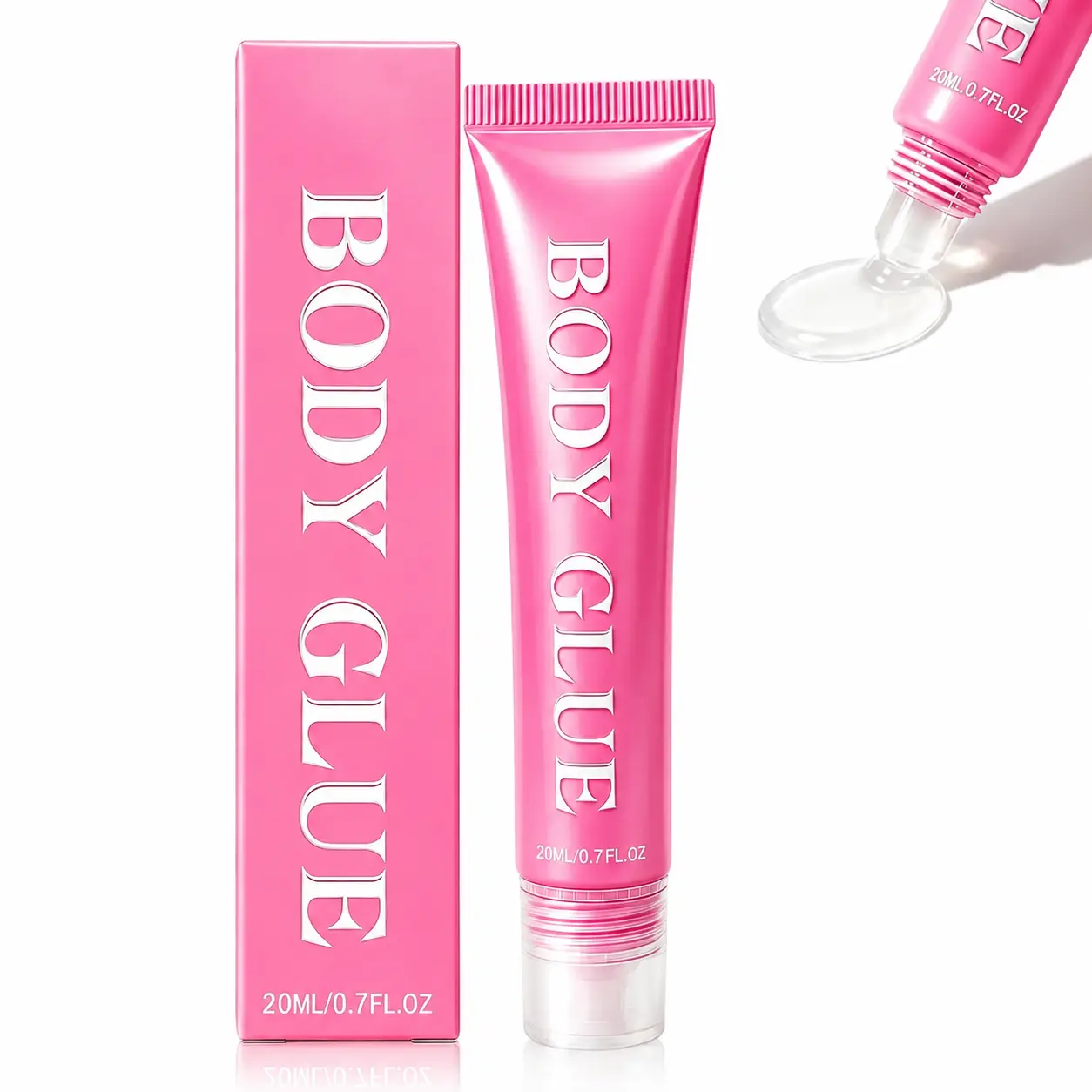Sweat- and Water-Resistant Body Adhesive Makeup, Stain-Free Skin Glue Easy to Remove with Soap and Water for Confident Secure Outfits