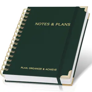 Aesthetic Daily Planner And Notebook With Hourly Schedule - Aesthetic Spiral To do List Notepad For Work/Home to Organize Tasks And Appointments - Stylish School/Office Supplies Book For Women