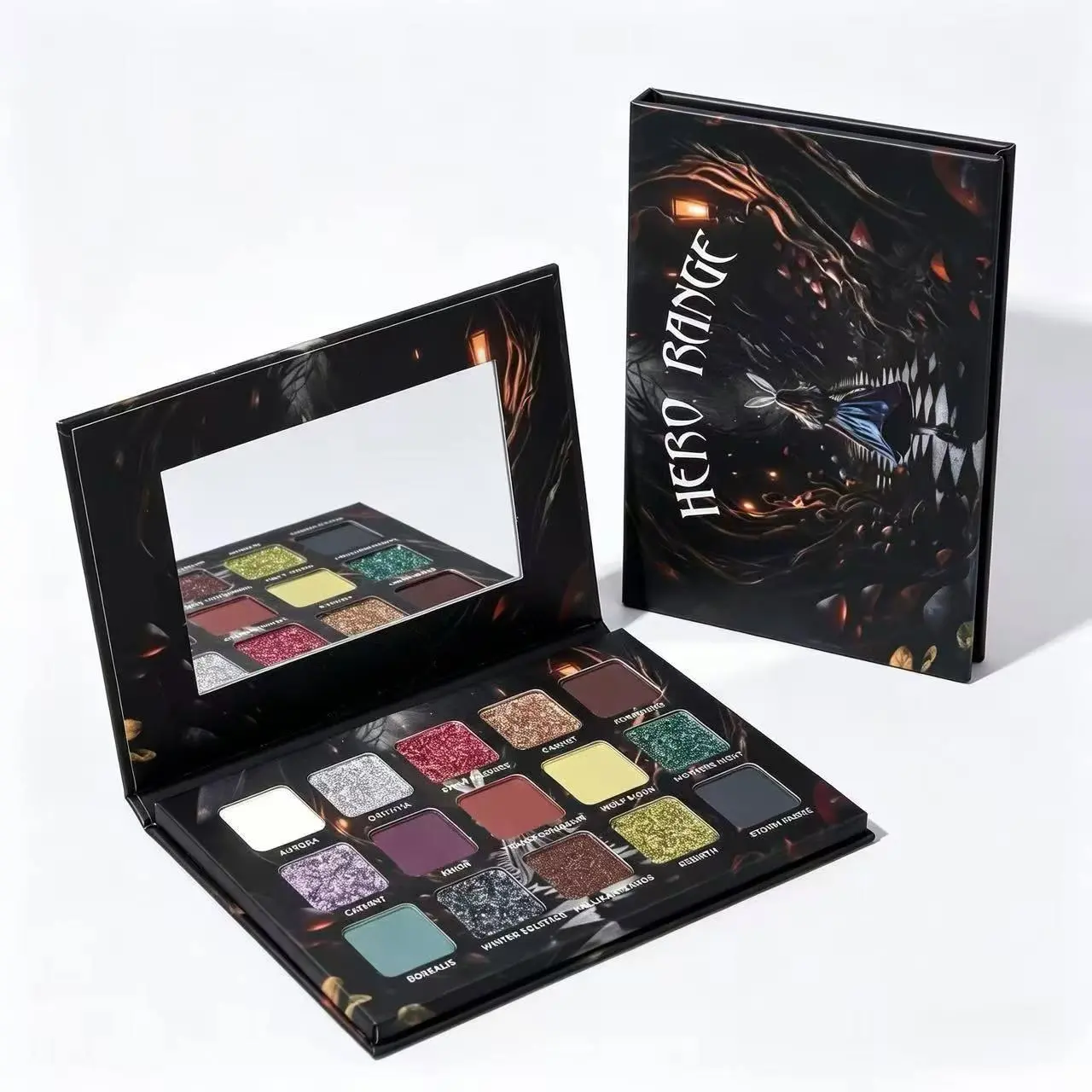 15-Color Glitter Eyeshadow Palette, High Pigment, Long-Lasting, Bold Color Cosmetic, Sparkle Shimmer Makeup Kitfor Party, Festival & Club