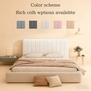 Soft Skin-Friendly Elastic Bed Head Cover, Dustproof Easy Install Full Coverage, Fits 1.2-2.2m Beds, Enhances Bedroom Style