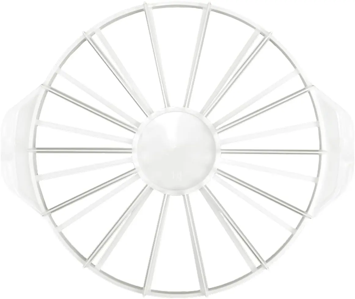 White Double-Sided Cake Portion Cutter - Kitchen Accessories, Even-Slice Cake Divider, Cheesecake Slicer for 14 or 16 Slices