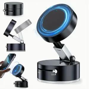 Vacuum Magnetic Suction Cup Folding & Rotating Bracket, Universal Vacuum Rotating Bracket, Mobile Phone Bracket for Home Office, Vacuum Suction Phone Holder