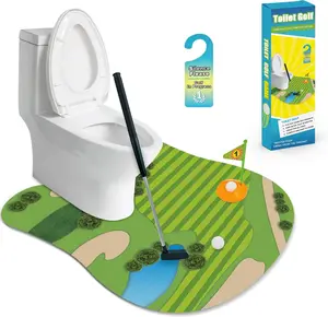 Funny Mini Golf Gag Gifts for Men Golfer, Toilet Golf Bathroom Game for Adults